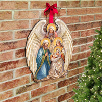 Nativity with Angel Holiday Door Decor
