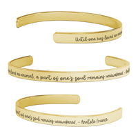 Animal Lover Quote Bracelet Gift-Anatole France