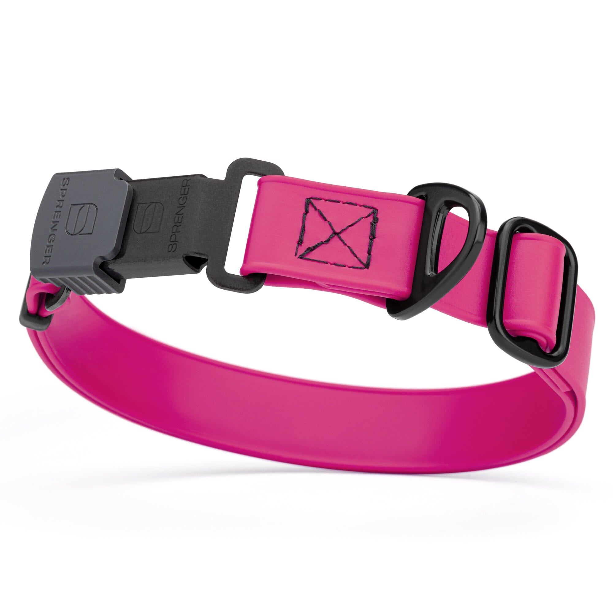 Sprenger BioThane Waterproof Dog Collar - Stainless Steel ClicLock Quick Release Buckle