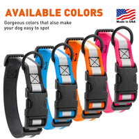 Biothane Reflective Dog Collar - Quick Release Buckle