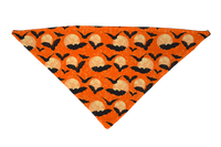 Moon Orange with Bats Dog Bandana