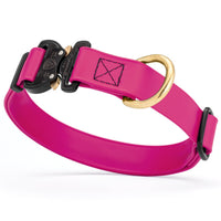 Viper BioThane Dog Collar with Cobra Metal Buckle – Odor Resistant and Waterproof