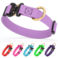 Viper BioThane Dog Collar with Cobra Metal Buckle – Odor Resistant and Waterproof