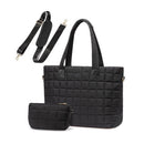 Mila Quilted Traveler Tote with Mini Clutch