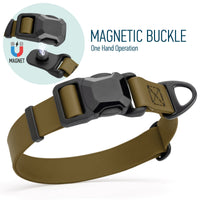Biothane Waterproof Dog Collar - Magnetic Quick Release Buckle