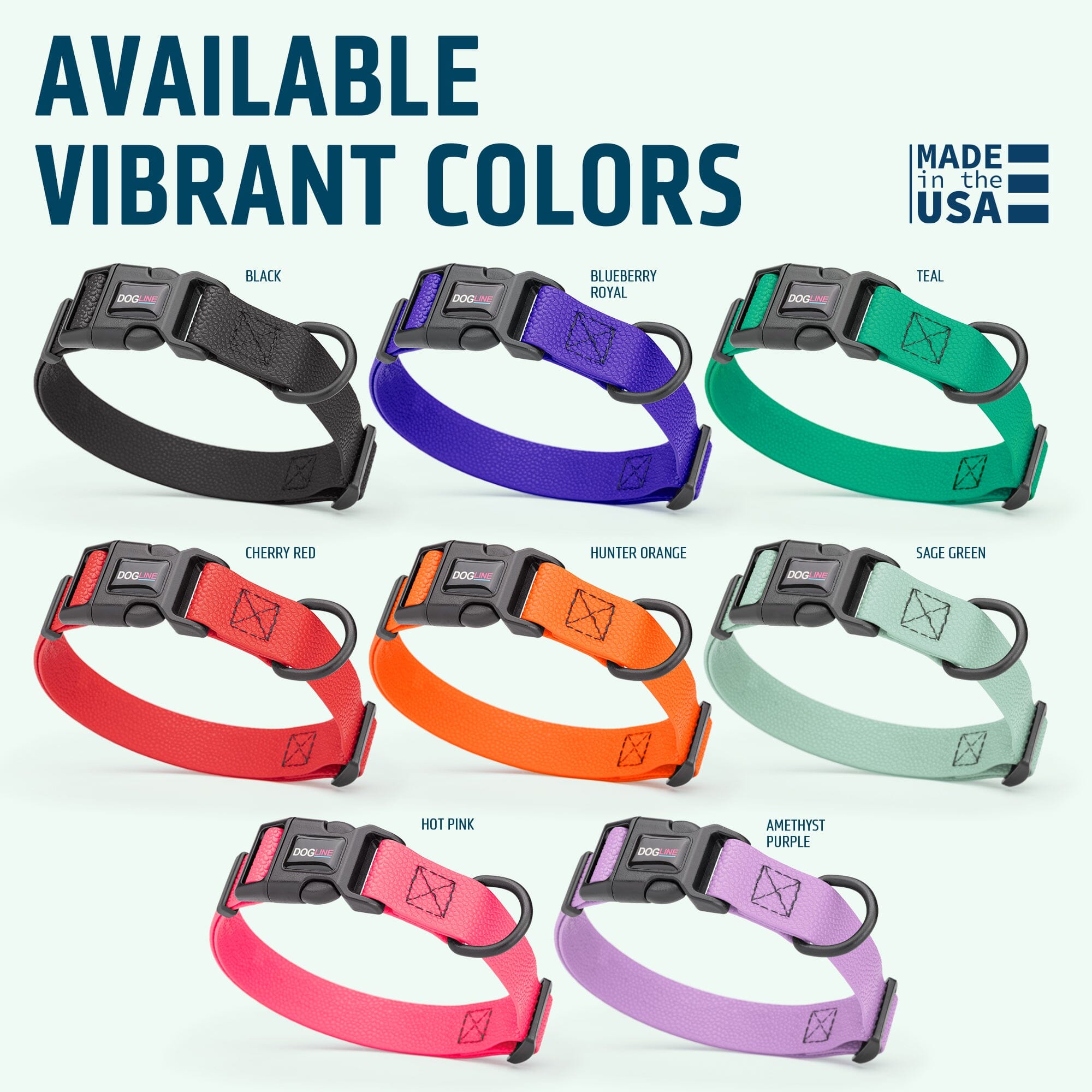 Pebble Emboss Biothane Dog Collar - Quick Release Buckle