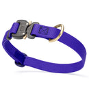 Dogline Pebble Emboss BioThane Dog Collar with Heavy Duty Cobra Buckle