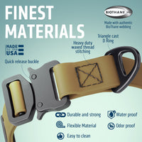 Dogline BioThane Dog Collar with Stab-Lock Quick Release Buckle