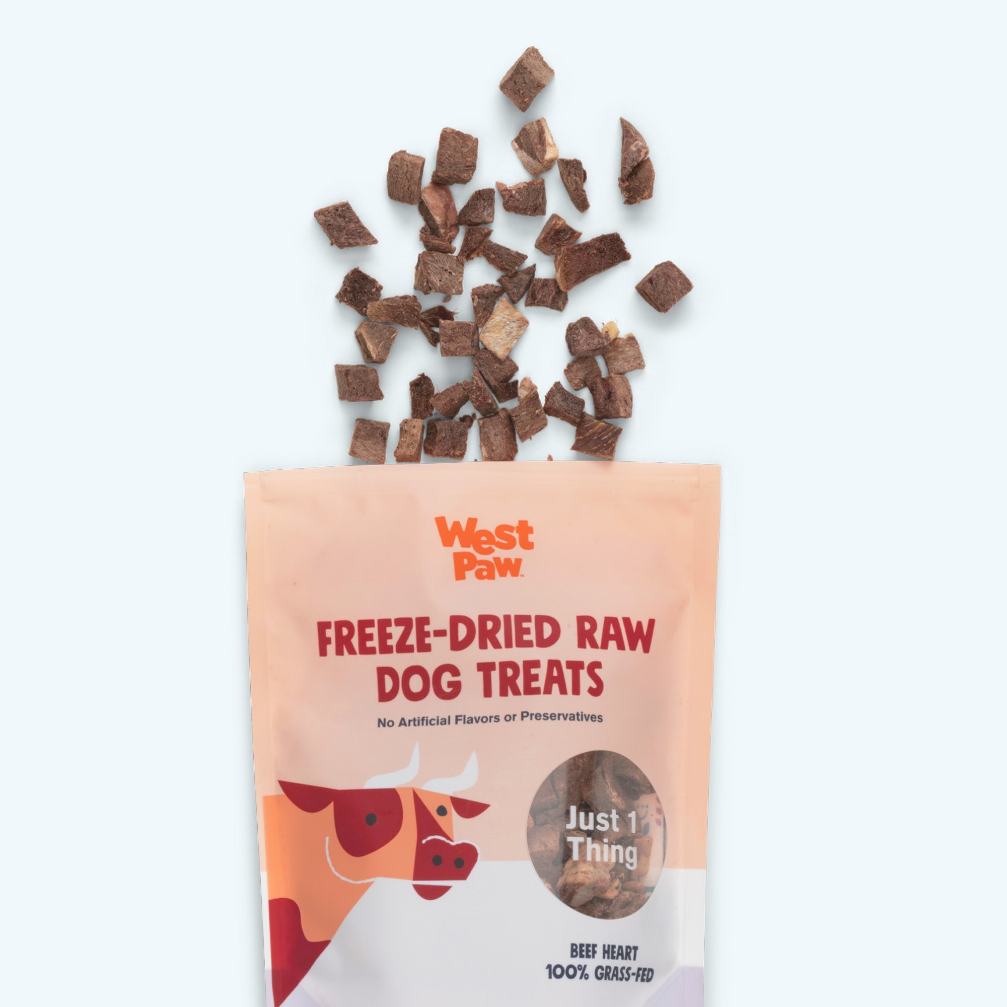 Beef Heart Freeze-Dried Raw Dog Treats - 2.5 oz