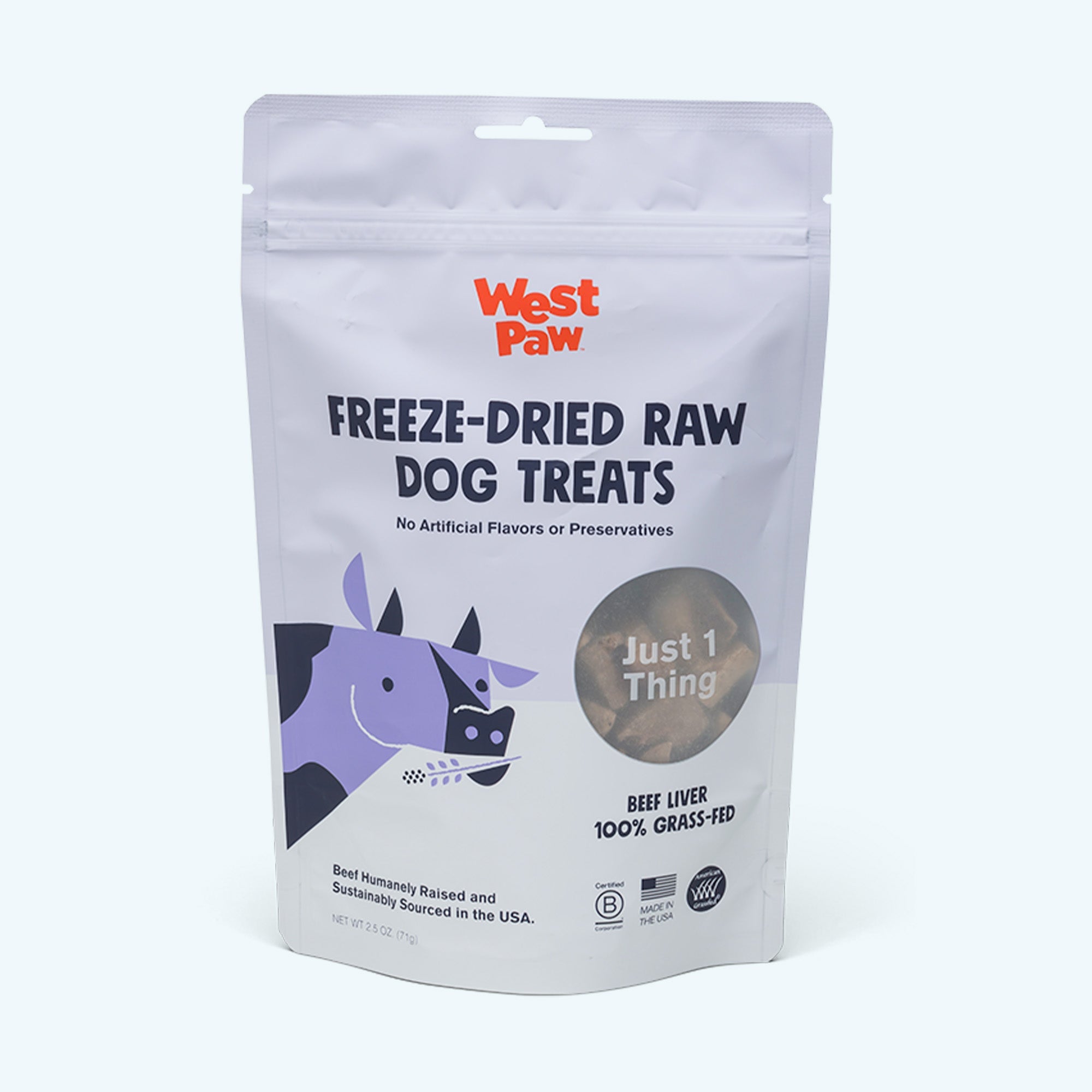 Beef Liver Freeze-Dried Raw Dog Treats - 2.5 oz