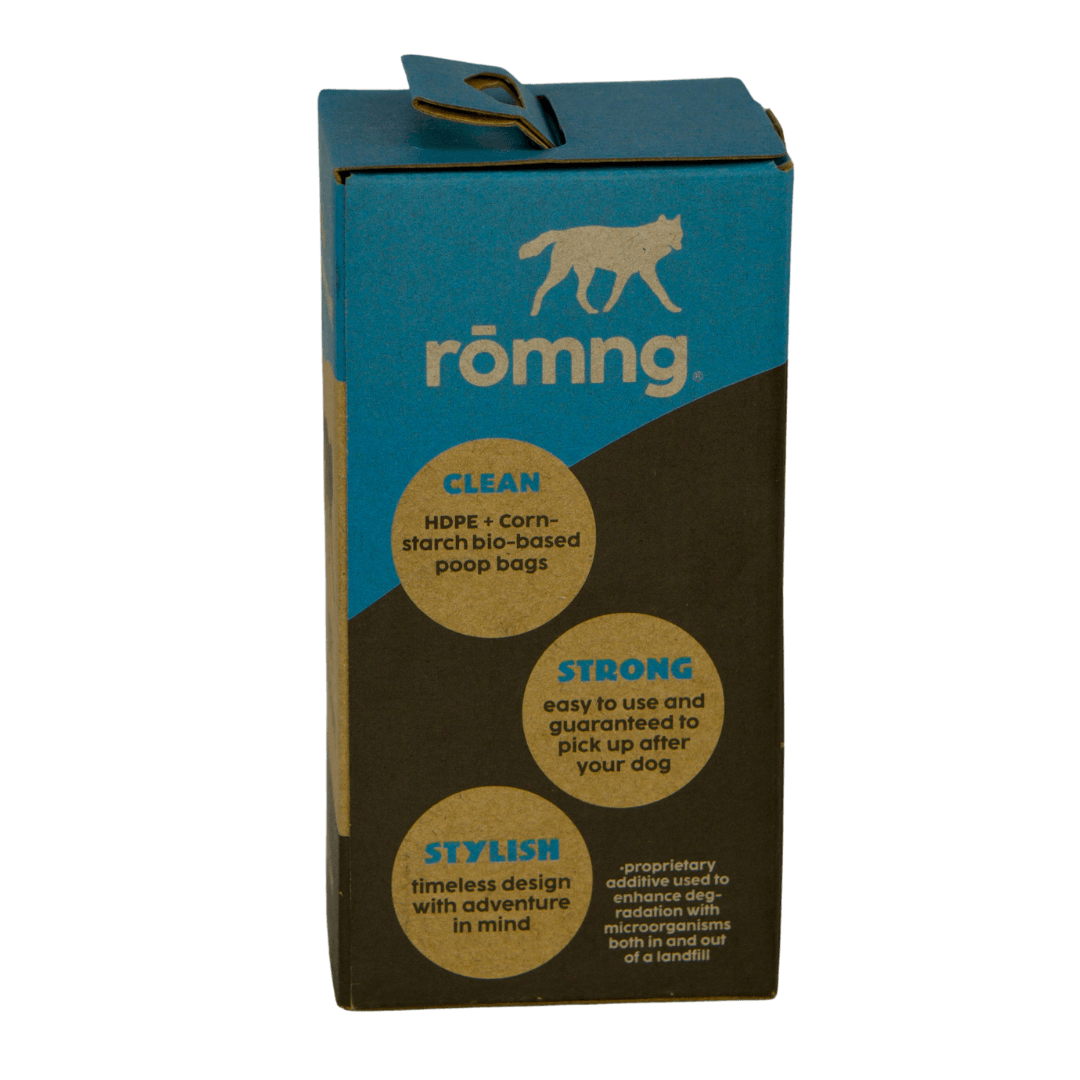 bio-based dog poop bags by rōmng