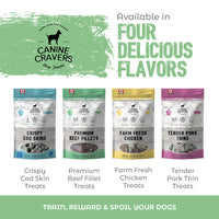 Premium Beef Fillets – Canine Cravers Dog Treats - 5.3 oz