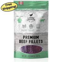 Premium Beef Fillets – Canine Cravers Dog Treats - 5.3 oz