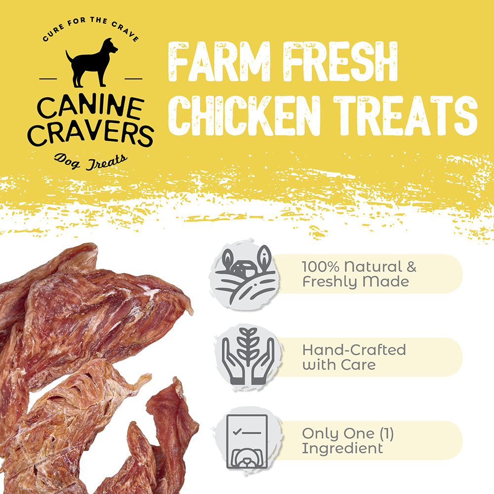 Farm Fresh Chicken – Canine Cravers Dog Treats - 5.3 oz