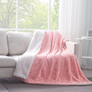 Pink Rose Buds Soft Plush Sherpa Blanket