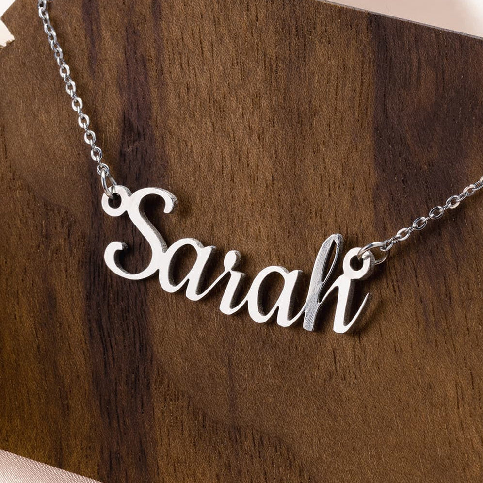 Custom Name or Initials Necklace in Gold, Rose Gold or Silver