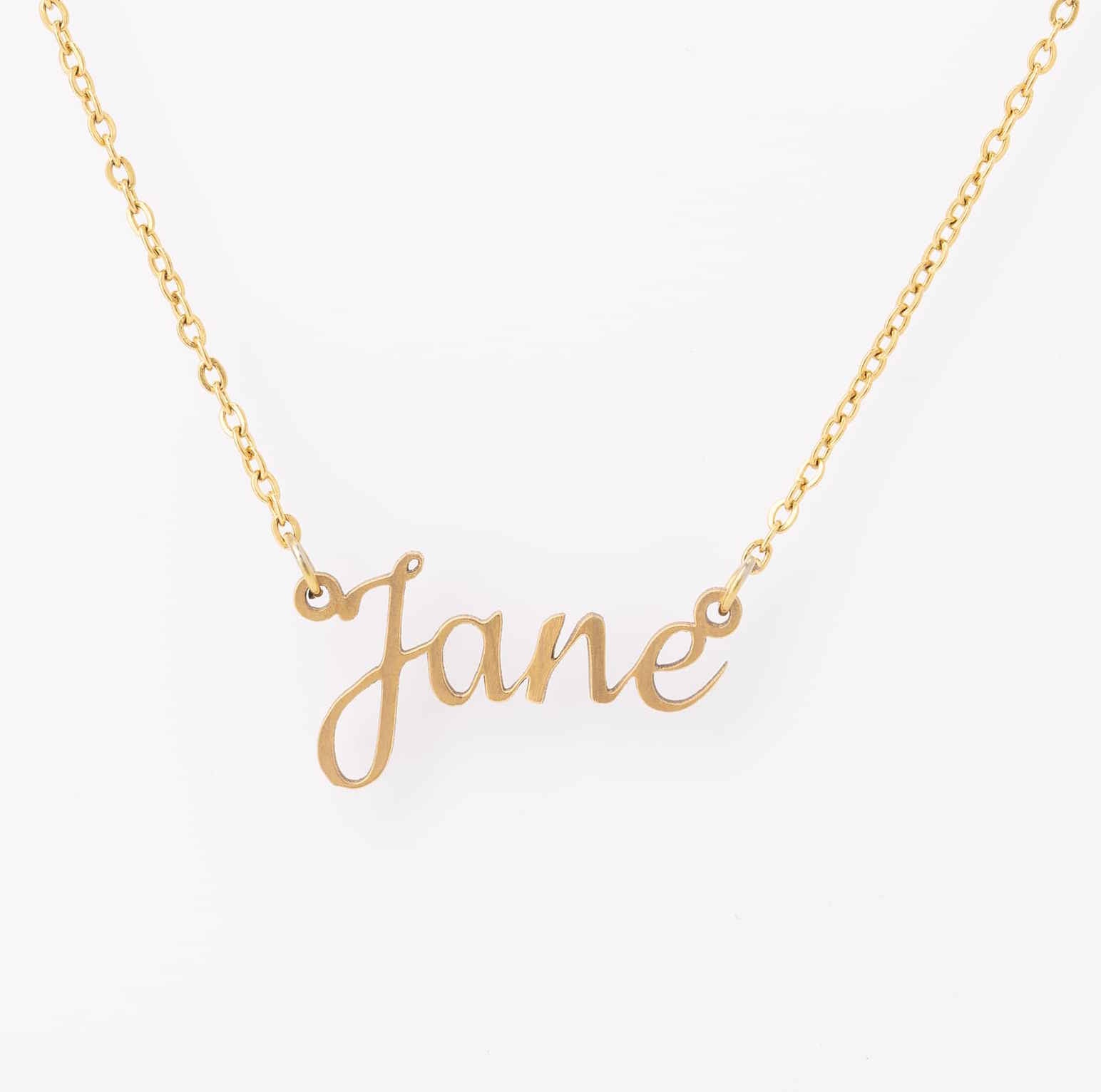 Custom Name or Initials Necklace in Gold, Rose Gold or Silver