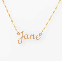 Custom Name or Initials Necklace in Gold, Rose Gold or Silver