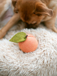 PEACH WOOL DOG & CAT TOY
