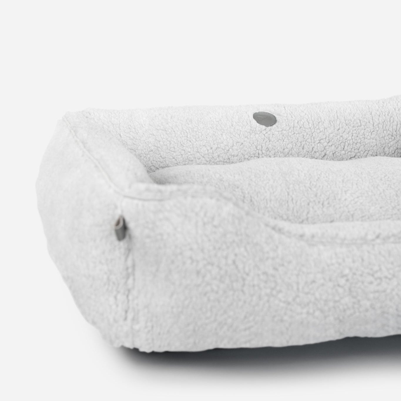 Furry Sleeper Dog Bed in Gray - Chester & Lee