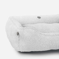 Furry Sleeper Dog Bed in Gray - Chester & Lee