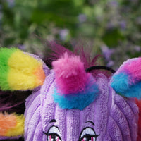 Rainbow Unicorn Knottie® Plush Dog Toy