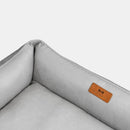 Classic Velvet Sleeper Dog Bed in Gray - Chester & Lee