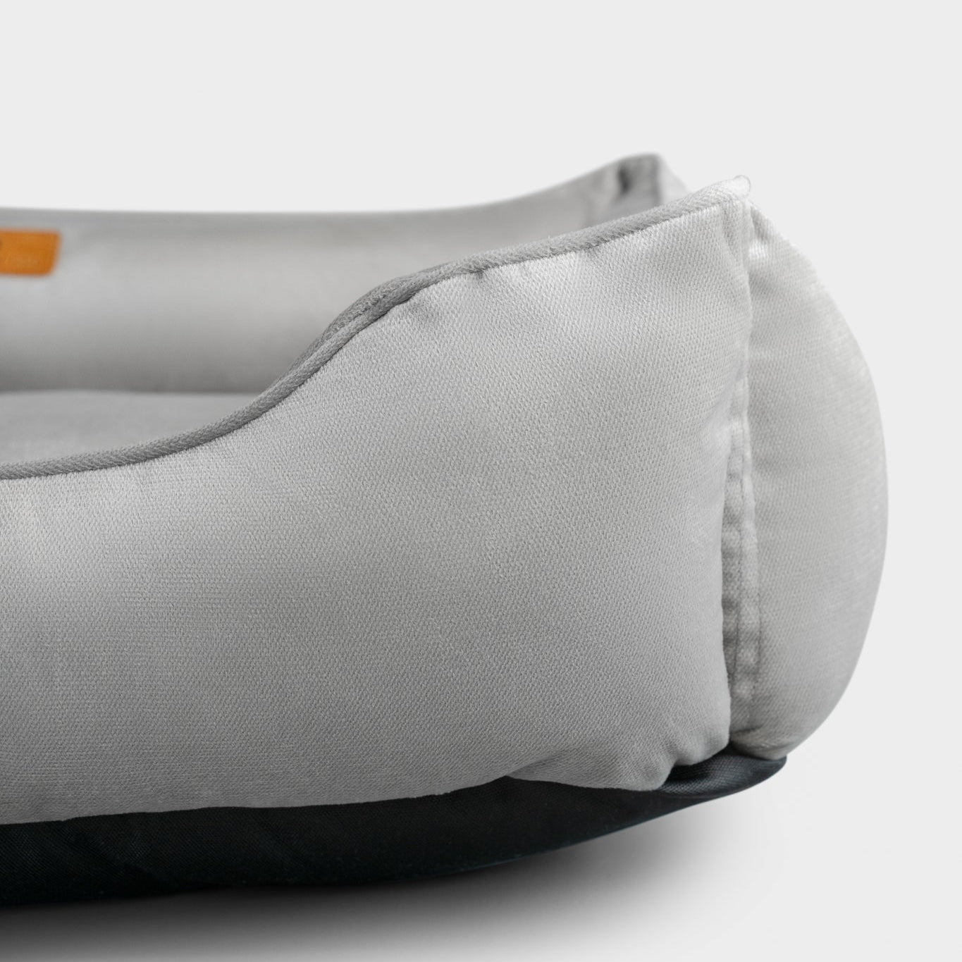 Classic Velvet Sleeper Dog Bed in Gray - Chester & Lee