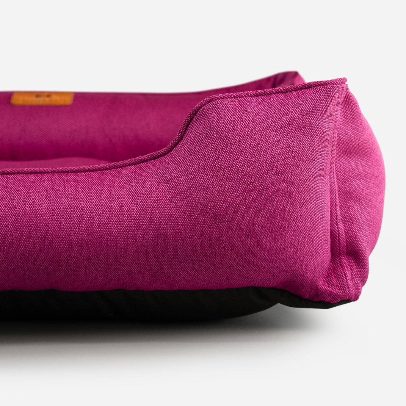 Cotton Sleeper Dog Bed in Berry Pink - Chester & Lee
