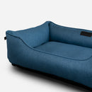 Cotton Sleeper Dog Bed in Denim - Chester & Lee