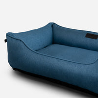 Cotton Sleeper Dog Bed in Denim - Chester & Lee