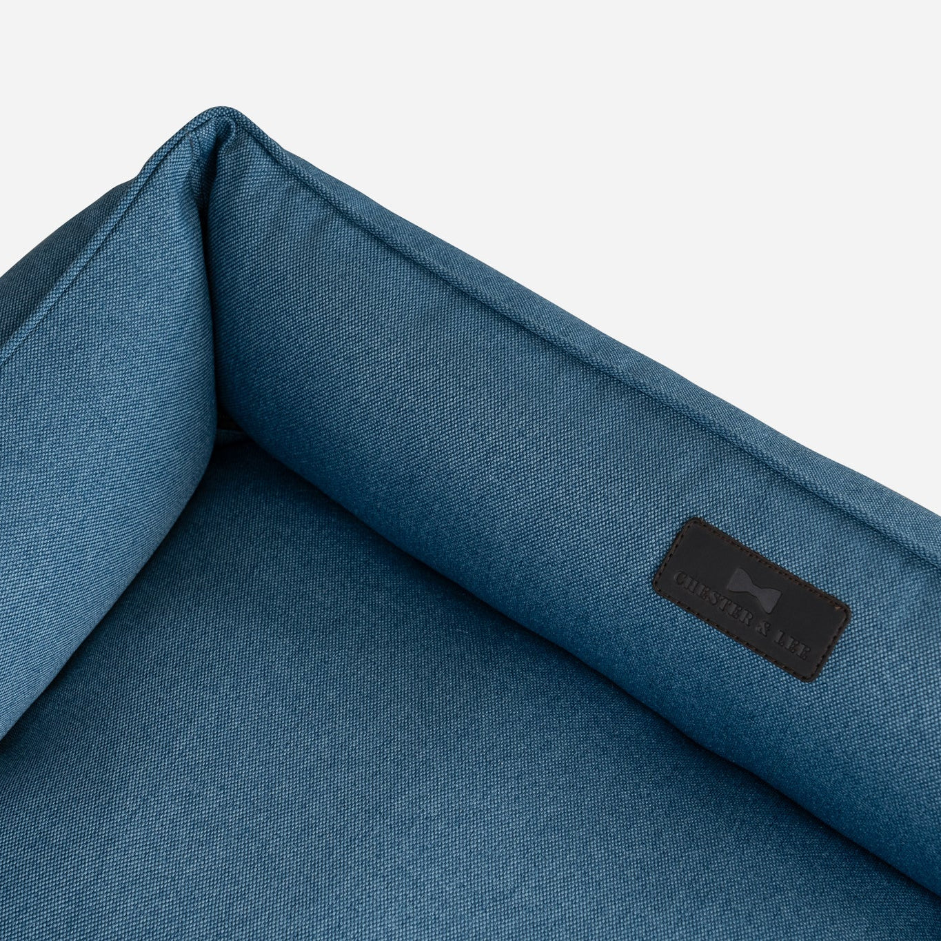 Cotton Sleeper Dog Bed in Denim - Chester & Lee
