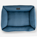 Cotton Sleeper Dog Bed in Denim - Chester & Lee