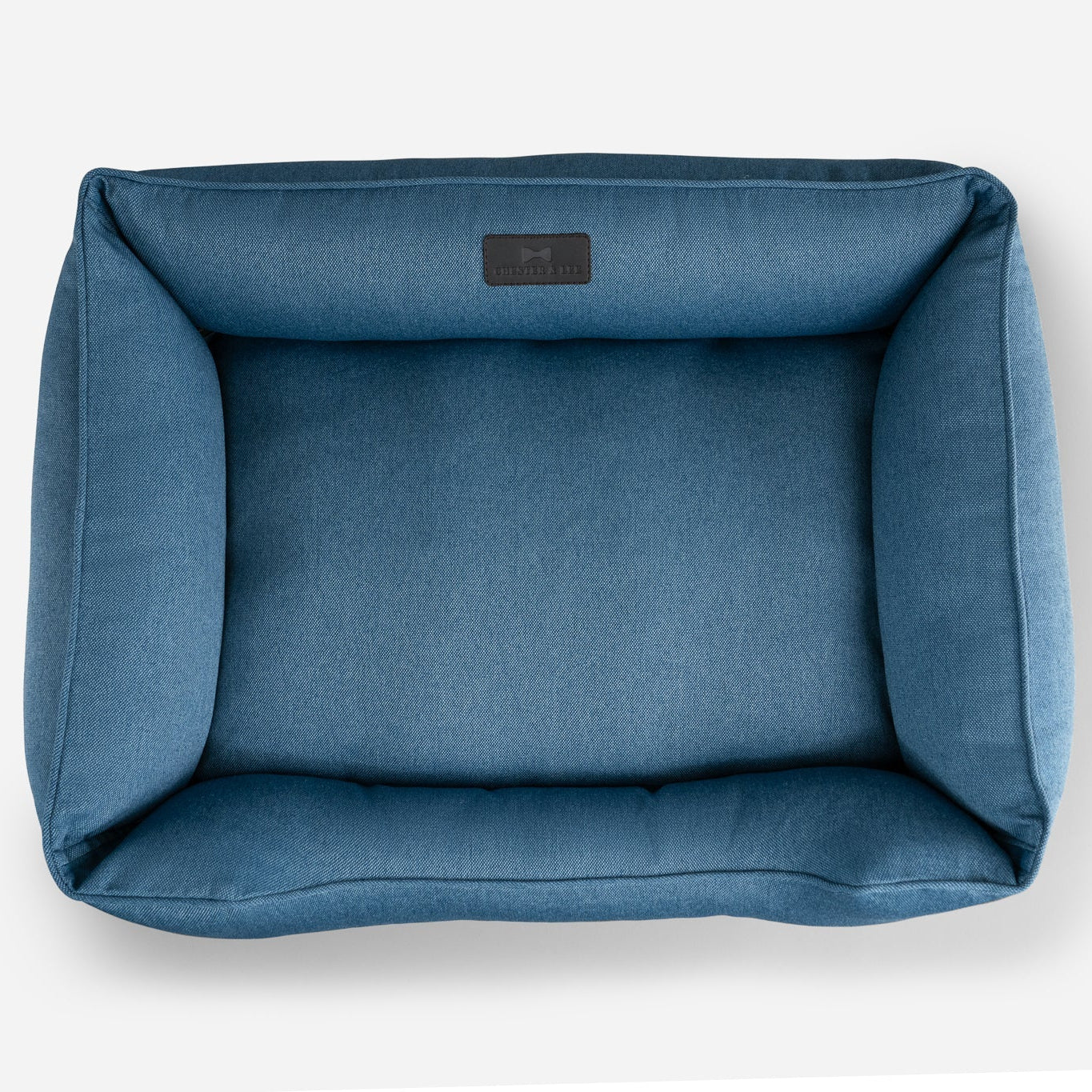 Cotton Sleeper Dog Bed in Denim - Chester & Lee