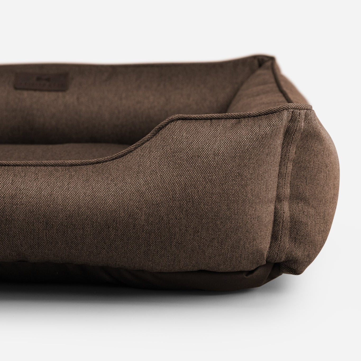 Cotton Sleeper Dog Bed in Brown - Chester & Lee