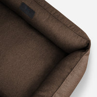 Cotton Sleeper Dog Bed in Brown - Chester & Lee