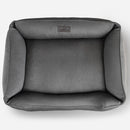 Cotton Sleeper Dog Bed in Gray - Chester & Lee
