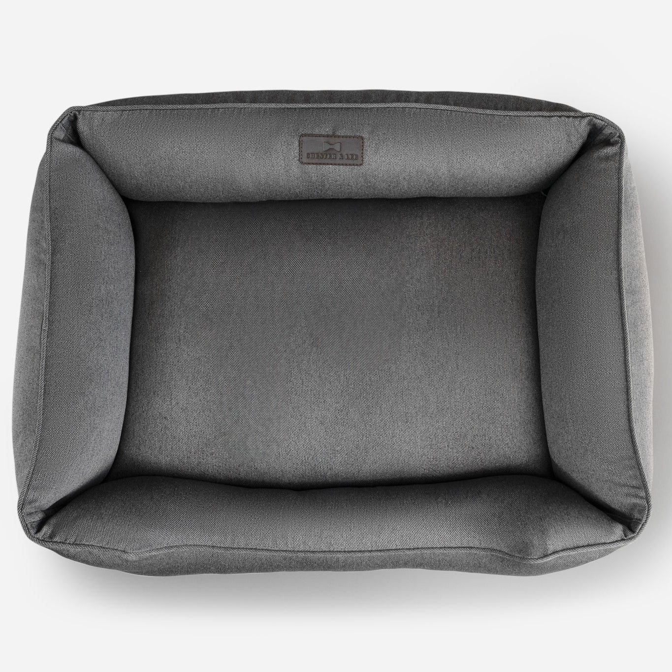 Cotton Sleeper Dog Bed in Gray - Chester & Lee