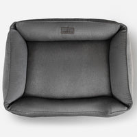 Cotton Sleeper Dog Bed in Gray - Chester & Lee