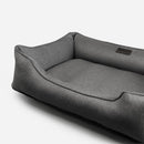 Cotton Sleeper Dog Bed in Gray - Chester & Lee