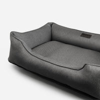 Cotton Sleeper Dog Bed in Gray - Chester & Lee