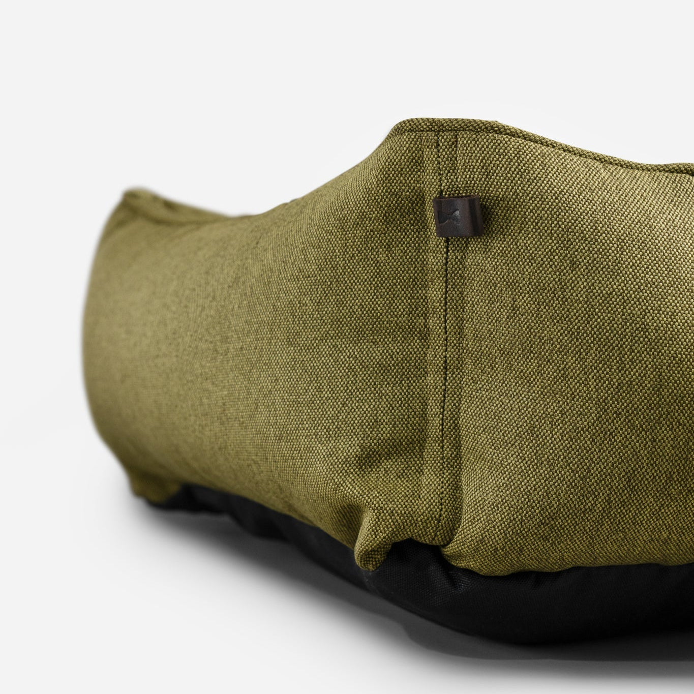 Cotton Sleeper Dog Bed in Olive - Chester & Lee
