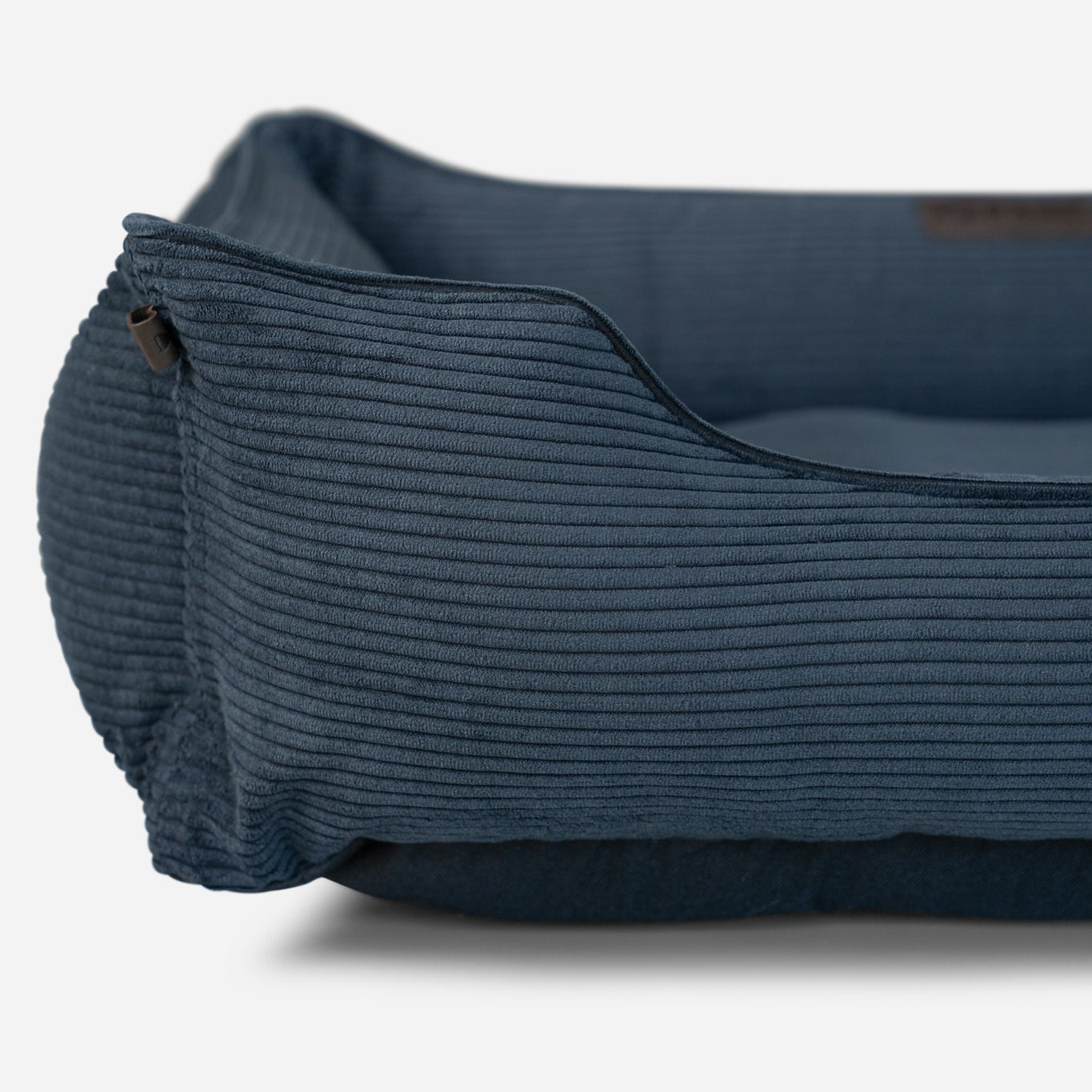 Fancy Corduroy Sleeper Dog Bed in Graphite - Chester & Lee