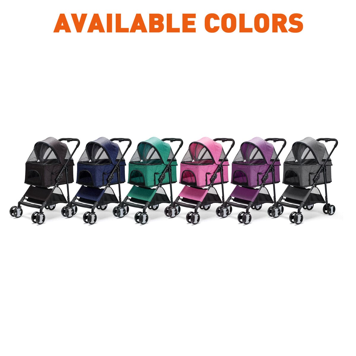 Executive Pet Stroller with Removable Cradle