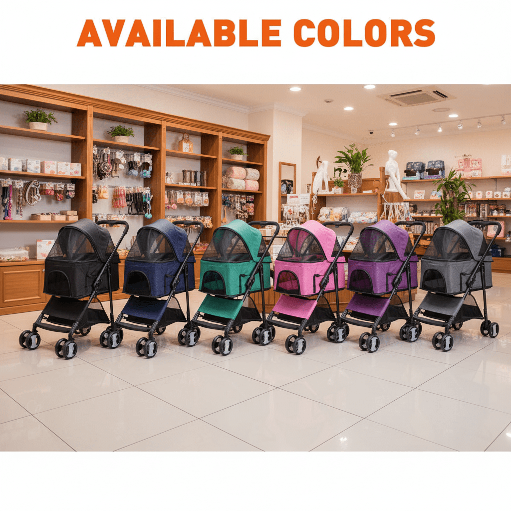 Executive Pet Stroller with Removable Cradle