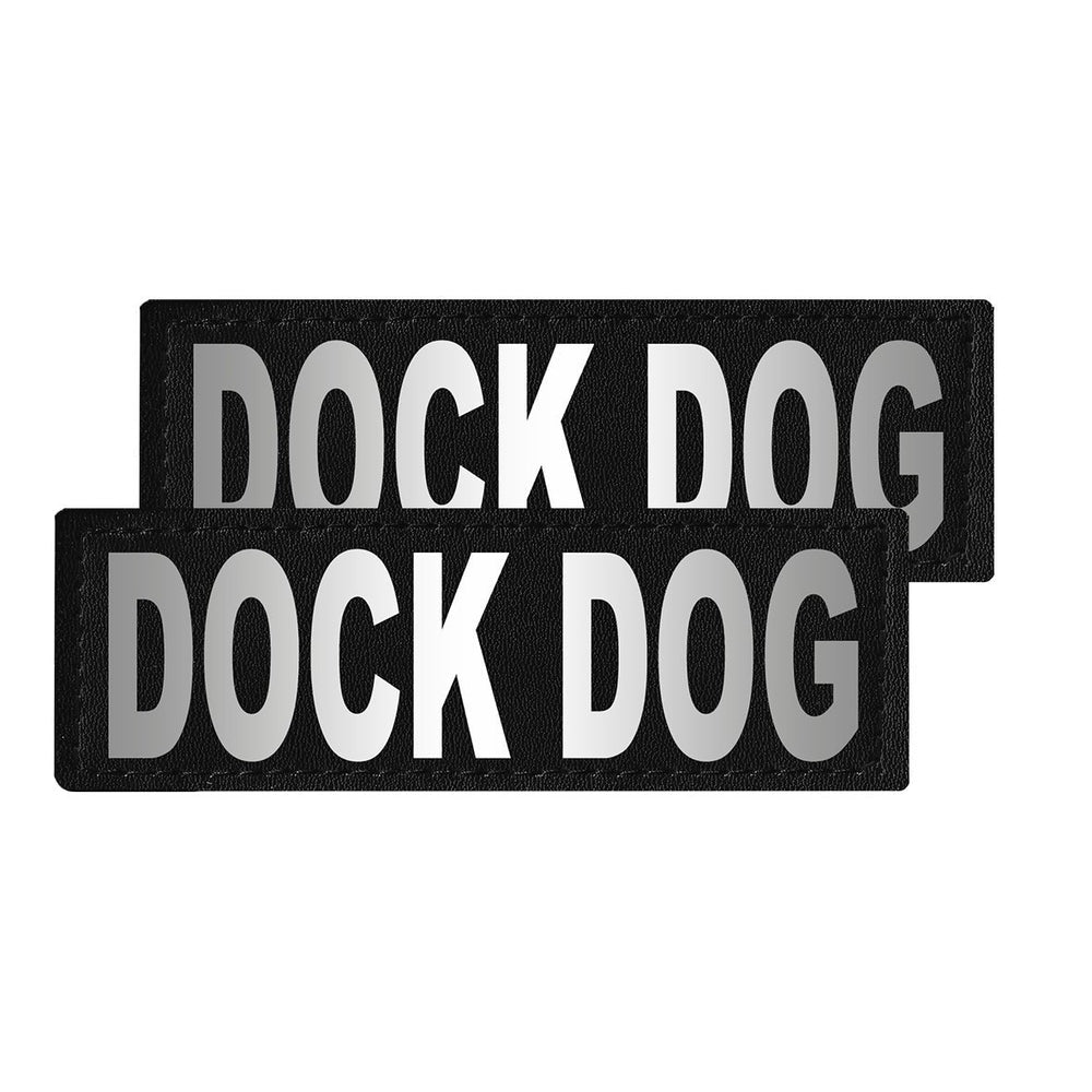 Reflective Fabric Patches for Dog Harness or Vest (Set of 2)