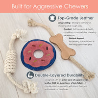 Ultimate Pet Parent Gift Set - Premium Air Tight Treat Canister + Dog Bowls with No Slip Mat + Set of 3 Dog Toys + Large Steel Dog Toy Bin | BREKX