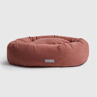 Warby Cranberry Donut Dog Bed by Jax & Bones