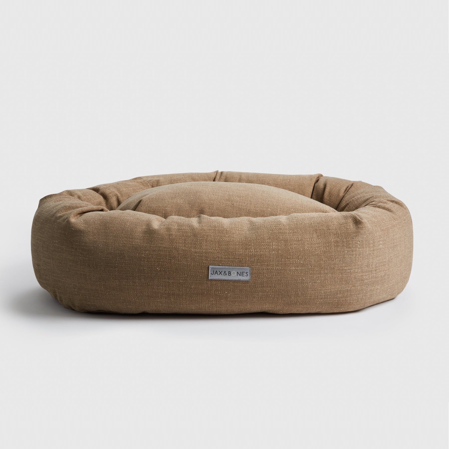 Warby Beige Donut Dog Bed by Jax & Bones