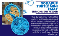 Turtle Mini Enrichment Lick Mat with Suction Cups - 5"